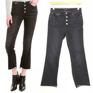 J.Crew Jeans Billie Denim Boot Crop Raw Hem EUC